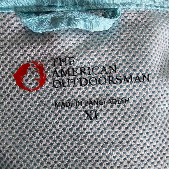 NWOT THE AMERICAN OUTDOORSMAN (XL) Vented Short Sleeve Button Up - Picture 5 of 6